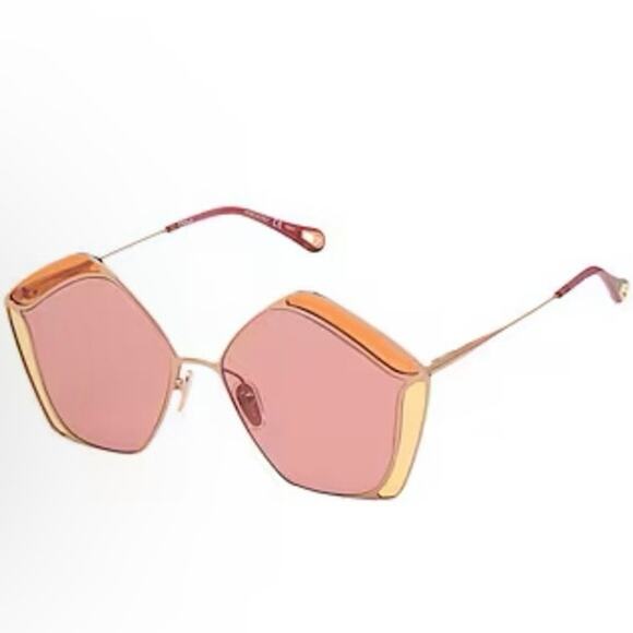 Chloé CH0026S Gemma metal & acetate pentagon frame sunglasses w/ case
MSRP $530 main image 4